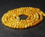 103 cm Gele Baltische barnsteen kralen ketting - Kralensnoer, Verzamelen, Mineralen en Fossielen