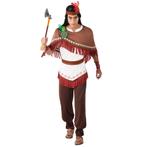 Indiaan Kostuum Wit Rood Heren, Kleding | Heren, Verzenden, Nieuw