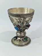 Judaica - Verzilverd - 1970-1980 - Joodse Kiddush-beker, Antiek en Kunst