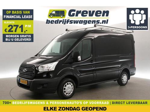 Ford Transit 290 2.0 TDCI L2H2 Airco Cruise 3Pers IMP €271pm, Auto's, Bestelauto's, Handgeschakeld, Diesel, Zwart, Ford, Verzenden