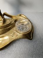 Inktpot - Glas, Zinklegering, Antiek en Kunst