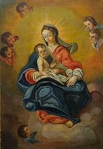 European School (XVIII) - Madonna mit Kind - NO RESERVE, Antiek en Kunst