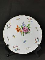 Meissen - Fiori e insetti - Vassoio rotondo D. 32cm - 1.Wahl, Antiek en Kunst, Antiek | Meubels | Tafels