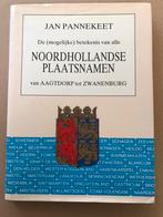 Toponiemen - Verklaring Noordhollandse Plaatsnamen, Boeken, Ophalen of Verzenden, 20e eeuw of later, Gelezen