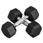 TRUUSK Zeshoekige Dumbbells Handgreep Gekarteld 2 X 5 Kg, Verzenden, Nieuw