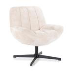 *WOONWINKEL* By-Boo Derby Draaibare Fauteuil Beige, Huis en Inrichting, Fauteuils, Verzenden, Nieuw, Stof