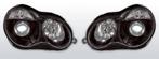 Koplampen | Mercedes W203 C-Klasse 2000-2004 | zwart, Auto-onderdelen, Verlichting, Verzenden, Nieuw