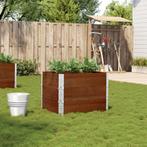 vidaXL Plantenbak 80x60 cm massief grenenhout bruin, Tuin en Terras, Bloembakken en Plantenbakken, Verzenden, Nieuw, Hout