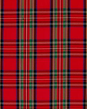 Gabardine Schotse Ruit Rood, Hobby en Vrije tijd, Stoffen en Lappen, Rood, Nieuw