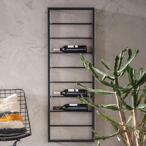 *WOONWINKEL* Kare Design Bistro Zwart Wijnrek Hangend, Huis en Inrichting, Woonaccessoires | Wijnrekken, Nieuw, Verzenden