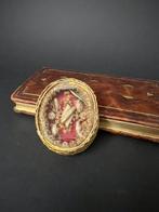 Reliekhouder - Glas, Kristal, Textiel - 1750-1800 -, Antiek en Kunst