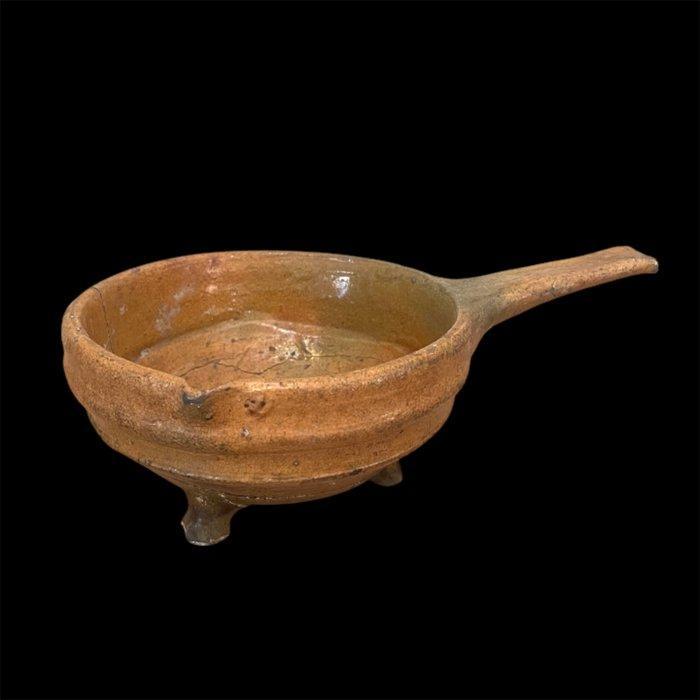 Aardewerk, Driepotige steelpan / steelkom ( kookpot ), Antiek en Kunst, Antiek | Overige Antiek
