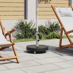 vidaXL Parasolvoet rond 30 kg graniet zwart, Tuin en Terras, Parasols, Verzenden, Nieuw, Minder dan 1 meter, Parasolvoet