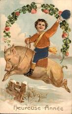 Fantasie, nieuwjaar - feestdagen - Ansichtkaart (128) -, Gelopen