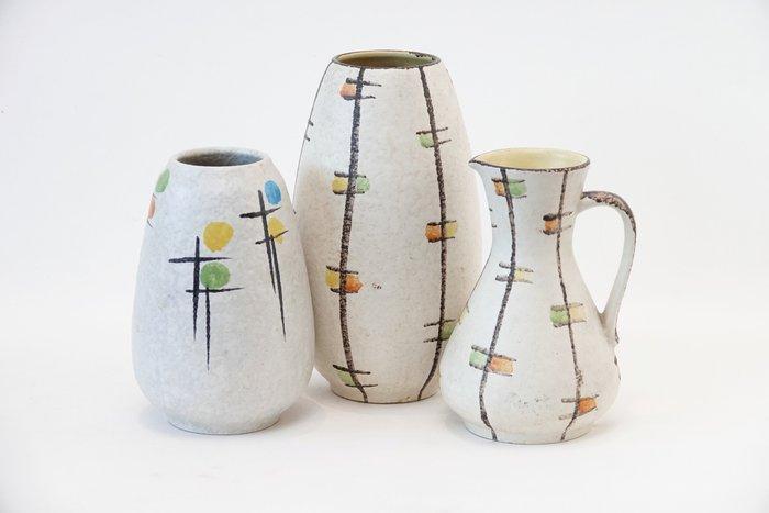 Scheurich Foreign, West Germany - Vaas (3) - Keramiek, Antiek en Kunst, Antiek | Glas en Kristal