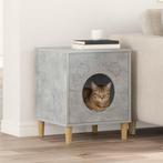 vidaXL Kattenhuis Beton 42,5 x 40 x 53 cm Bewerkt hout, Dieren en Toebehoren, Katten-accessoires, Verzenden, Nieuw