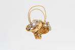 Broche - 18 karaat Geel goud Robijn - Parel, Sieraden, Tassen en Uiterlijk, Antieke sieraden
