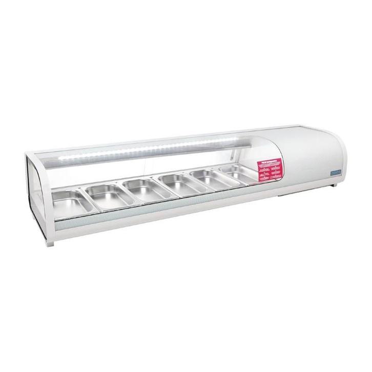 Polar G-serie gekoelde tapas vitrine 6x GN 1/3, Zakelijke goederen, Horeca | Keukenapparatuur, Koelen en Vriezen, Verzenden