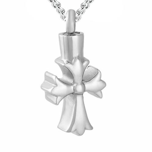 Fako Bijoux® - Ketting - Ashanger / Assieraad - Kruisje -, Sieraden, Tassen en Uiterlijk, Kettingen, Verzenden