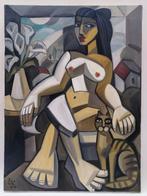 Elena Khmeleva (1966) - Dame nue aux lys calla