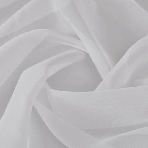 Voile Wit 1,45x20m - Retourdeal! Romantische Gordijnstof..., Huis en Inrichting, Stoffering | Gordijnen en Lamellen, Wit, Nieuw