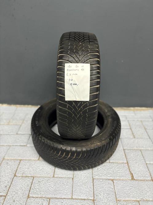 185/60/15 FIRESTONE MULTISEASON 6,3MM 2 STUKS 100,- (2020), Auto-onderdelen, Banden en Velgen, 15 inch, BOVAG lid, Stiba lid, Erkend duurzaam