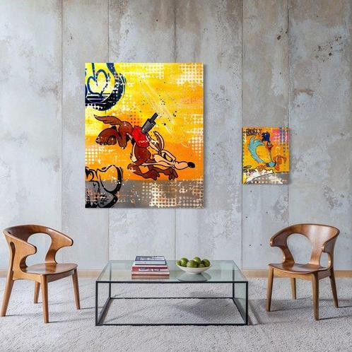 Moabit - Wile E. Coyote and the Road Runner X Zoom to Boom, Antiek en Kunst, Kunst | Schilderijen | Modern