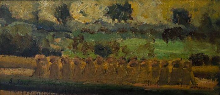 Albert Steel (1917-1984) - Hooimijten, Antiek en Kunst, Kunst | Schilderijen | Klassiek