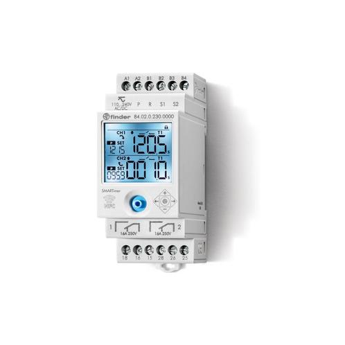Finder Slimme Timer Relais 16A Dubbele Kanalen 110-240V, Doe-het-zelf en Verbouw, Elektra en Kabels, Overige typen, Nieuw, Verzenden