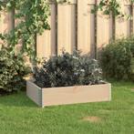 vidaXL Plantenbak verhoogd 60x80 cm massief grenenhout, Minder dan 30 cm, Verzenden, Nieuw, 60 tot 100 cm