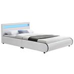 Gestoffeerd bed Sevilla - 140 x 200 cm - Wit, Verzenden, Nieuw