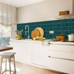 Tegelsticker Turquoise Langwerpig, Ophalen of Verzenden, Nieuw