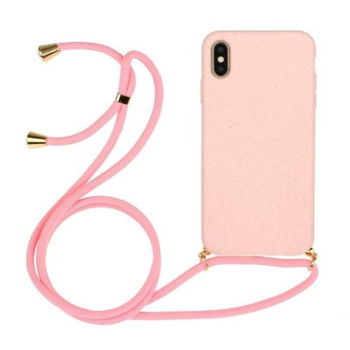 iPhone X / Xs Crossbody TPU Hoesje met Koord Roze, Telecommunicatie, Mobiele telefoons | Hoesjes en Frontjes | Apple iPhone, Nieuw
