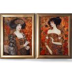 Ksavera - Japanese geisha DS0705 - diptych in gold frame, Nieuw