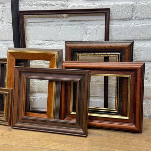 Fotolijst (14) - Hout - Houten vintage lijsten, Antiek en Kunst, Curiosa en Brocante