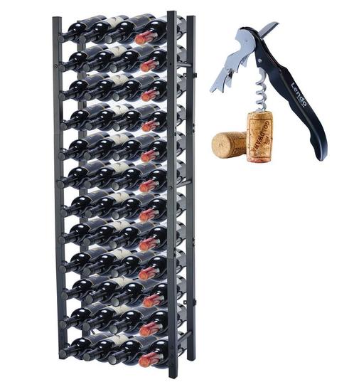 Wijnrek | 48 flessen | 45x20x120cm | Staal | Flessenrek |, Huis en Inrichting, Woonaccessoires | Wijnrekken, 75 cm of meer, 25 flessen of meer