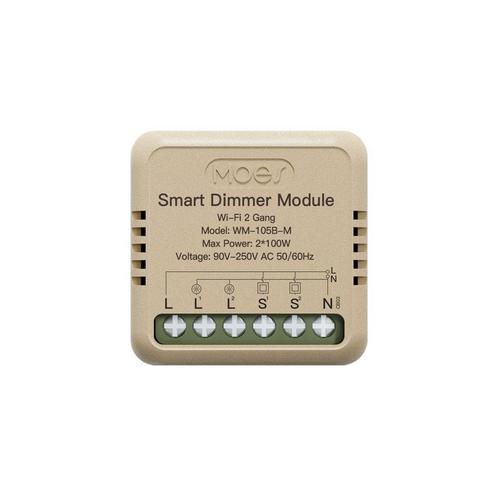 MOES WM-105B-M-MS dubbele slimme dimmer - wifi, Hobby en Vrije tijd, Elektronica-componenten, Verzenden