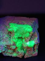 Tiffany Stone (Fluoriet, Chalcedoon) Fluorescerend Exemplaar, Verzamelen, Mineralen en Fossielen
