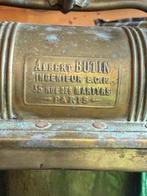 Albert Butin Decorative ships lamp - Glas, Messing, Antiek en Kunst