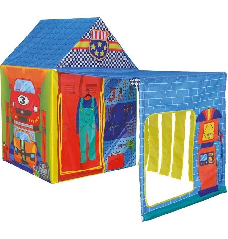 Stabiele en Eenvoudig te Monteren Speeltent Garage Thema, Kinderen en Baby's, Speelgoed | Educatief en Creatief, Nieuw, Ophalen of Verzenden