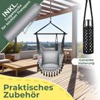 Hangstoel - Binnen & Buiten - Hangschommel - Tot 150kg - Gri, Tuin en Terras, Verzenden, Nieuw