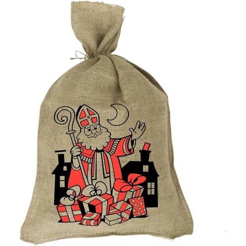 Sinterklaas Jute zak 51 X 86 cm, Kinderen en Baby's, Speelgoed | Overig, Zo goed als nieuw, Ophalen of Verzenden