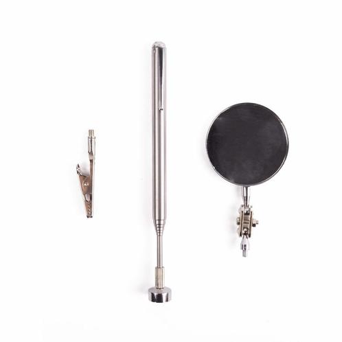 Benson Pick-up tool 3-in-1 - Magneet, spiegel en klem - T..., Auto diversen, Autogereedschap, Nieuw, Ophalen of Verzenden