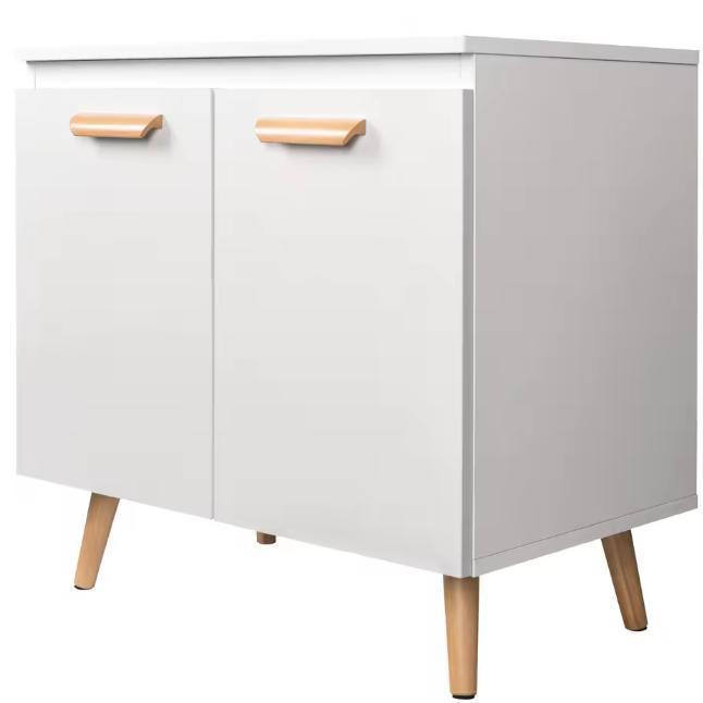 Vrijstaande Wastafel Onderkast – Badkamerkast met Deuren 60, Huis en Inrichting, Badkamer | Badkamermeubels, Nieuw, Verzenden