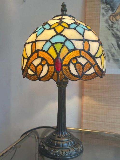 Buffet tafellamp (2) - Glas-in-lood, Antiek en Kunst, Kunst | Designobjecten