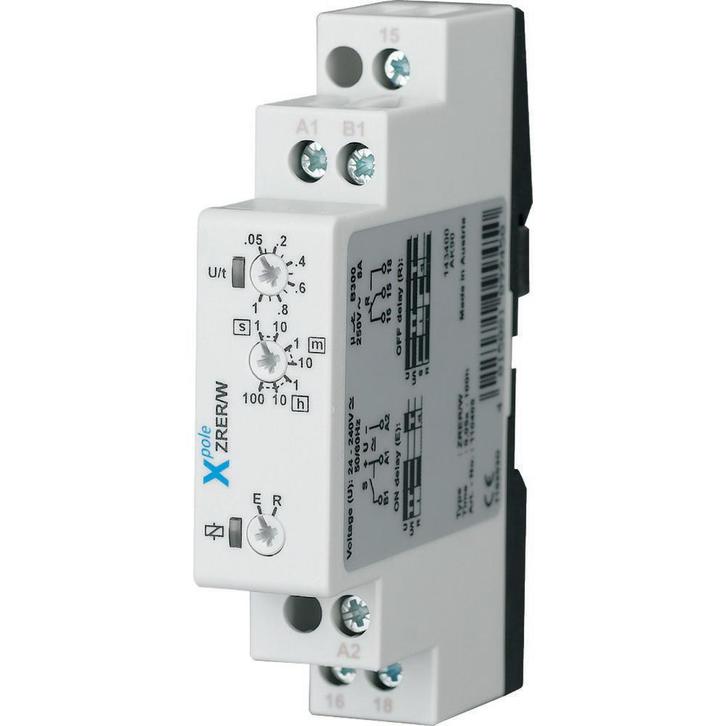 Eaton tijdrelais ZRER/W 1-wisselcontact 24-240V - 110405, Doe-het-zelf en Verbouw, Elektra en Kabels, Overige typen, Nieuw, Verzenden