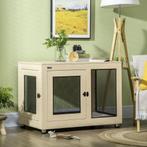 TRUUSK Hondenkooi met Kussen - 2 Deuren - Voor Kleine tot Mi, Dieren en Toebehoren