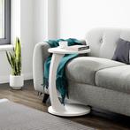 Bijzettafel Holeby 56x38 cm wit [en.casa], Huis en Inrichting, Tafels | Bijzettafels, Verzenden, Nieuw