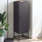 vidaXL buffetkast 36x39x123 cm staal zwart, Huis en Inrichting, Minder dan 50 cm, Verzenden, 100 tot 150 cm, Nieuw