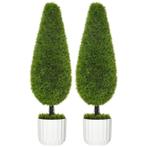 Set Van 2 Kunstplanten Inclusief Plantenbak En Kunstmos; Kun, Huis en Inrichting, Woonaccessoires | Kunstplanten en Kunstbloemen